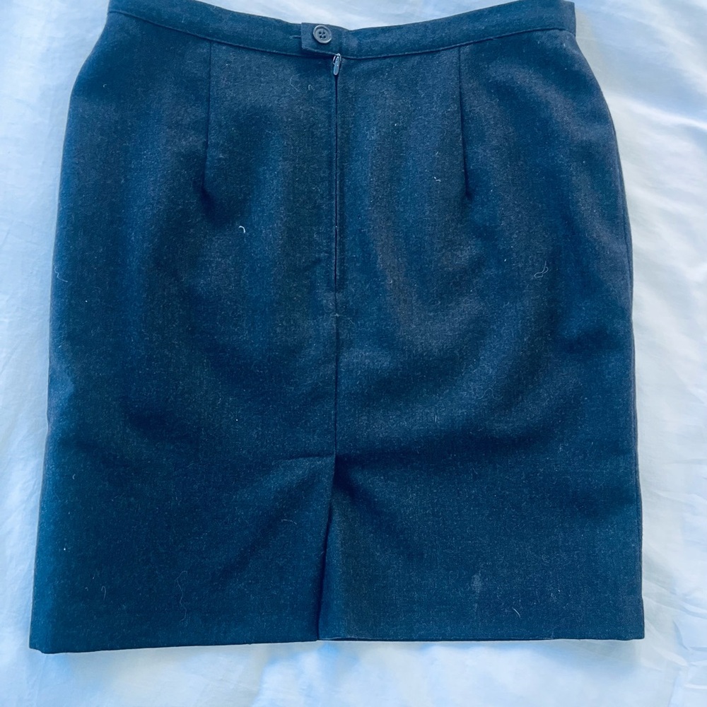United Colors Of Benetton Dark Gray Pencil Skirt